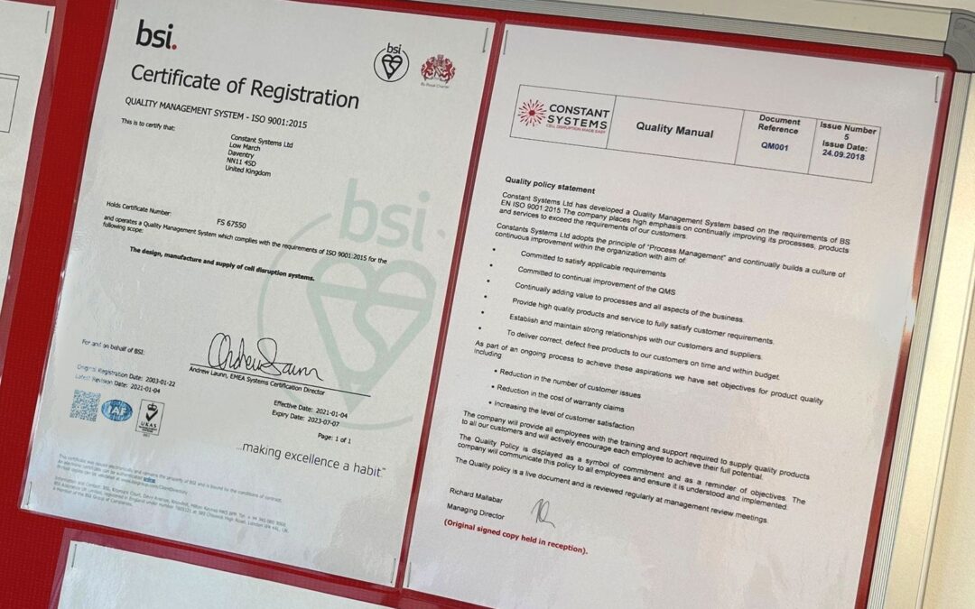 Quality & Certifications