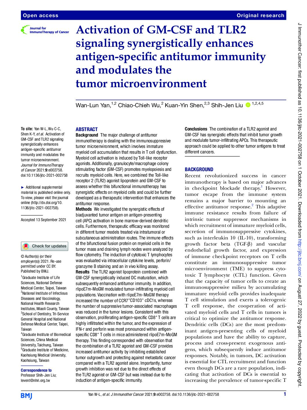 Bacteria – Escherichia coli – Protein purification – Taiwan – 2021